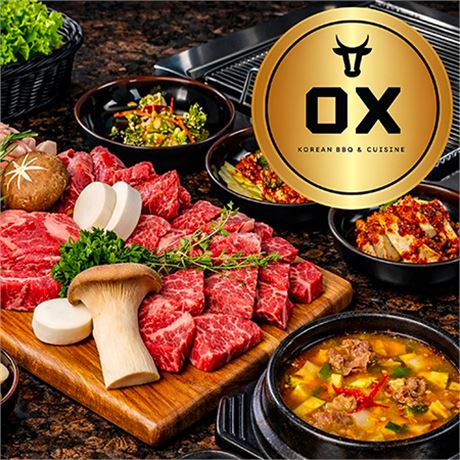 $100 Gift Card at OX Korean BBQ - Sophisticated Tabel-Top Grills. Bid Now! on VictoriaBids