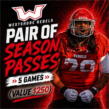 Pair of Westshore Rebels 2026 Season Passes on VictoriaBids